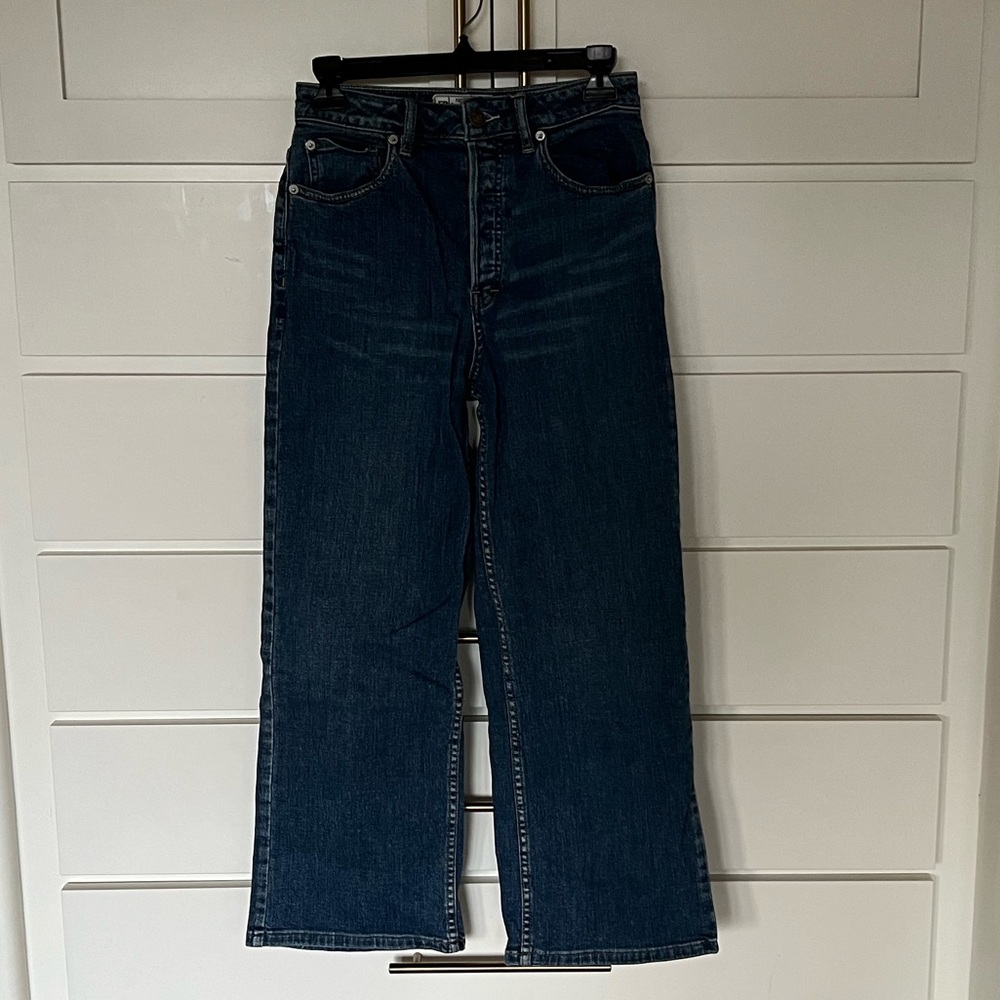Free people straight/wider leg jeans